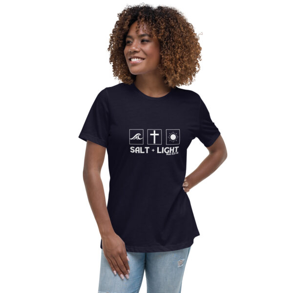 Salt + Light White Logo T-Shirt