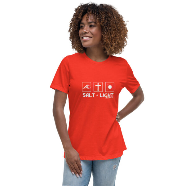 Salt + Light White Logo T-Shirt - Image 2