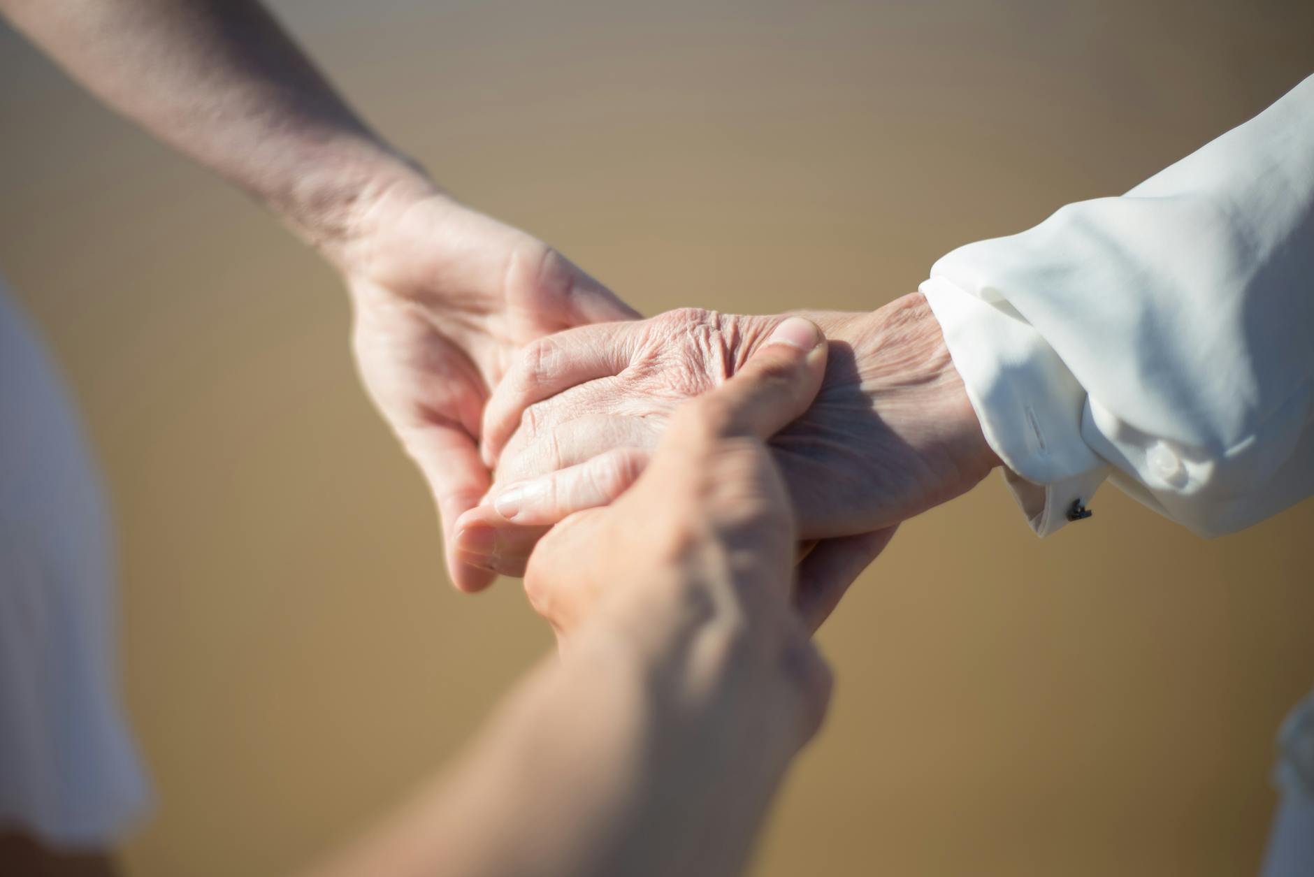 people holding hands